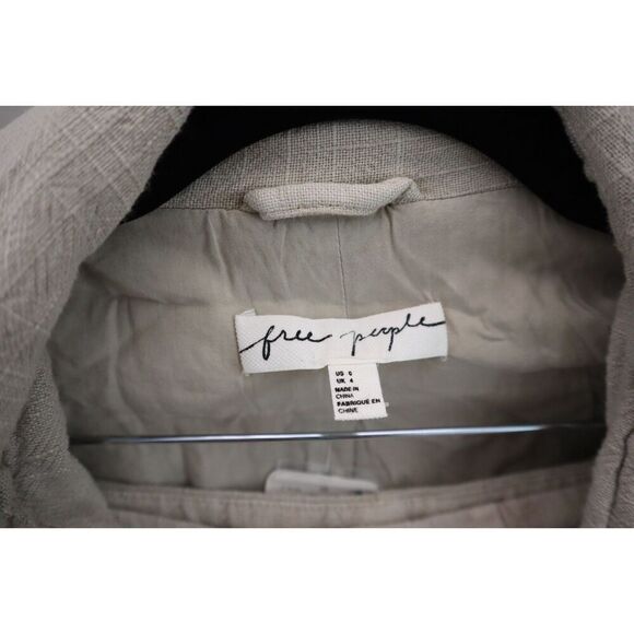 Free People OB1546322 Women's Sz 0 Stone/Beige If You Try Short Suit Set - Picture 5 of 16